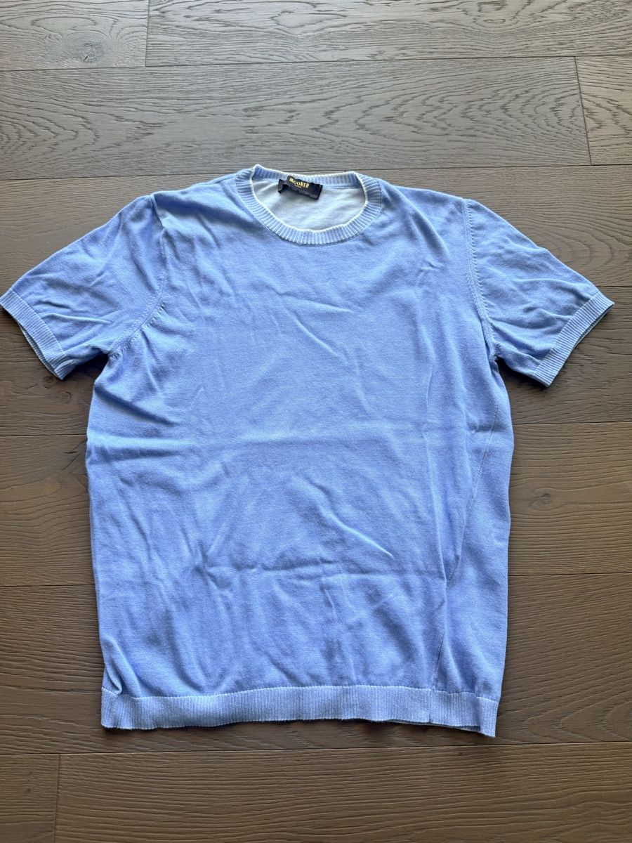 T-shirt: Moorer blue Tshirt – Usato da Melide venduto da Nikola-123 3