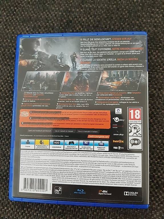 Jeux: The Division – D'occasion à Dübendorf par zoltan.kelemen 1