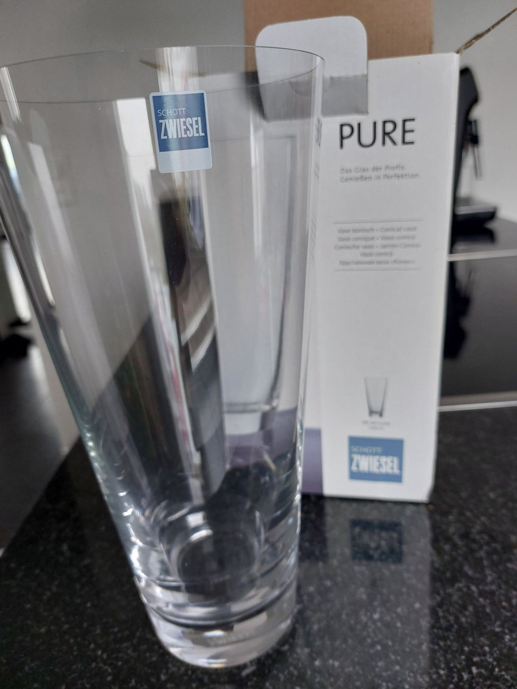 Zwiesel Vasi & Recipienti: Zwiesel Pure Kristallglas Vase – Nuovo e nell'imballaggio originale da Siebnen venduto da LastChanc2