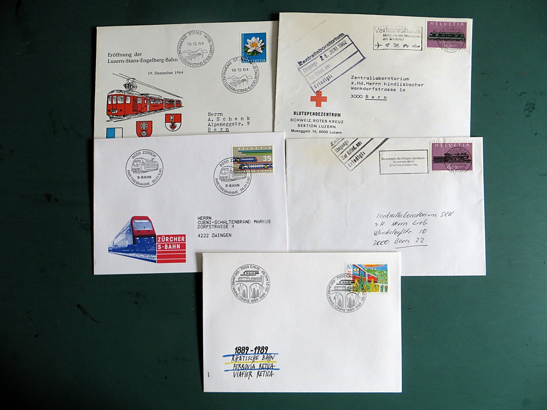 Tutti i francobolli: FDC Motive Eisenbahn – Usato da Zwingen venduto da Hemafa 4
