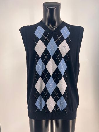Golfino Strick Weste Gr. 54 Argyle Muster