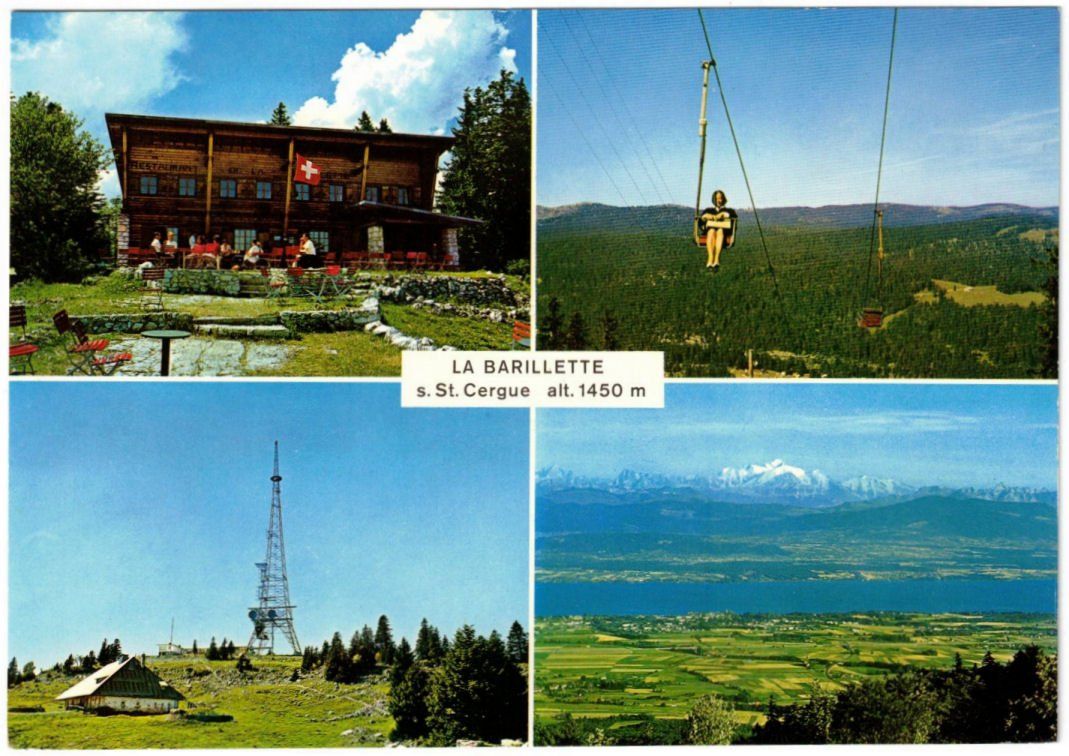 Cartoline postali: St. Cergue - 4 Bild AK La Barillette – Usato da Binningen venduto da Mountainrider
