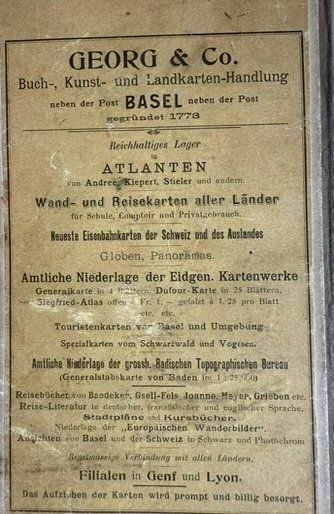 Cartine & Atlanti: Landkarten Schweiz von 1912 – Usato da Therwil venduto da Tigersunne 2