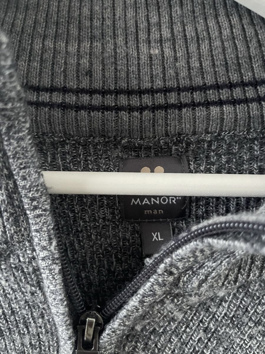 Maglioni & Felpe: Herrenpullover Manor Grösse XL, Strickpullover grau – Usato da Wohlen AG venduto da abaci 1