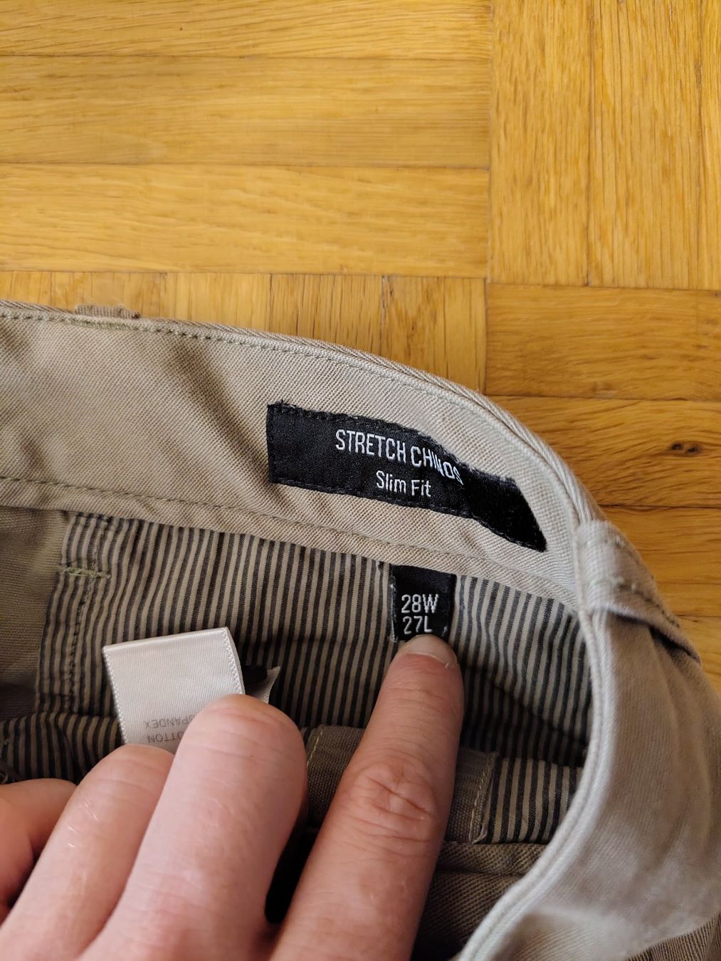 Pantalons: Peter Manning Chino Olivgrün – D'occasion à Rüedisbach par Minduck 2