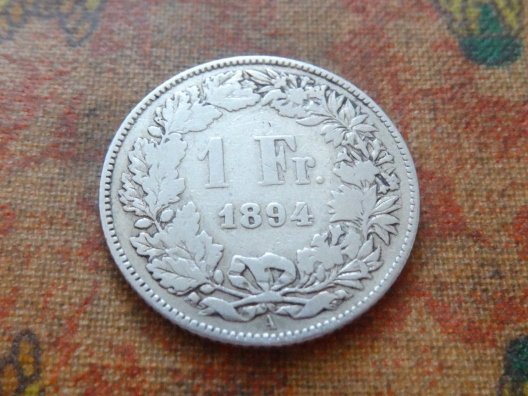Alle Münzen: 1 Fr. 1894  (Y) – Gebraucht aus Romanel-sur-Lausanne von Swift13