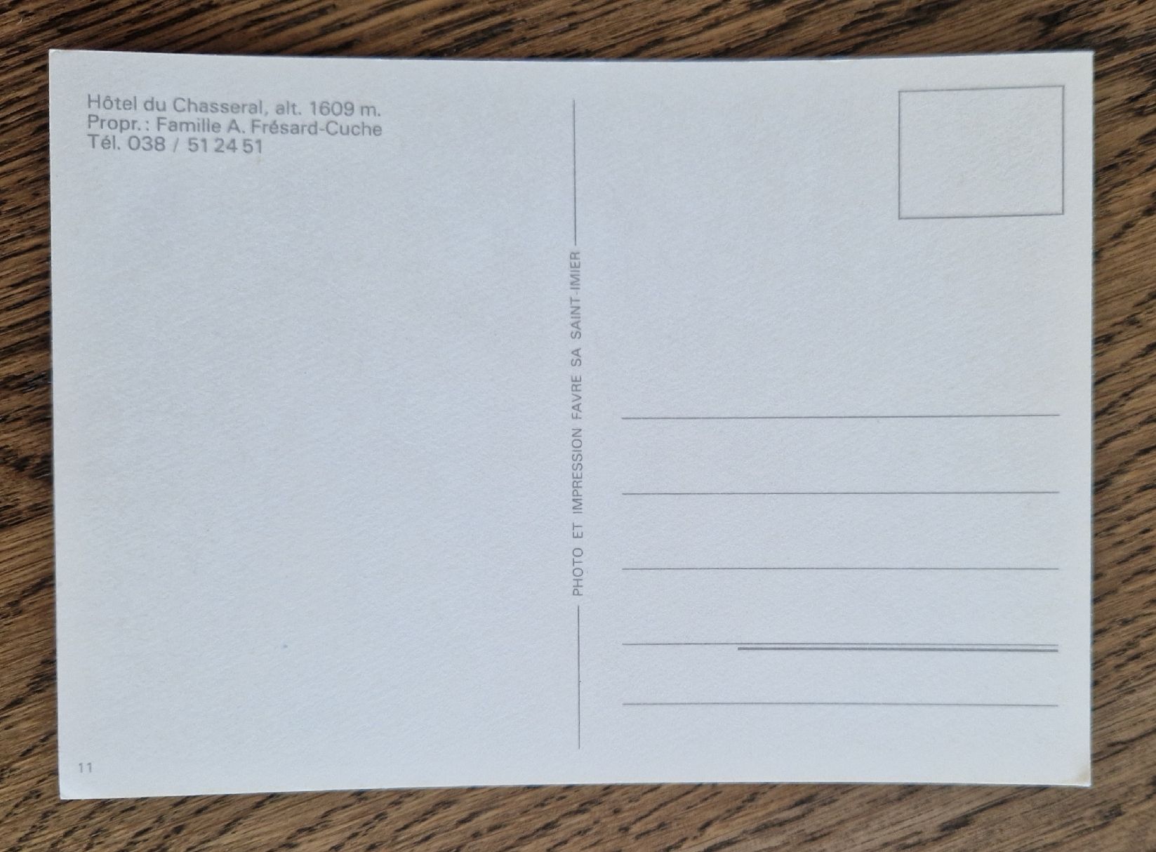 Cartoline postali: Hôtel du Chasseral – Usato da Ebikon venduto da Donar50 1