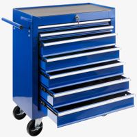 Arebos Werkzeugwagen 7 Fächer blau