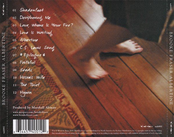 CD: Brooke Fraser - Albertine – Usato da Uzwil venduto da visions77 1