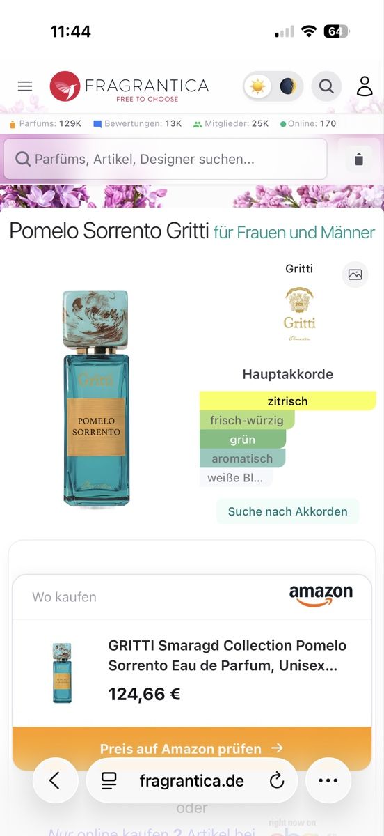Profumi & Eau de Toilette: Gritti Pomelo Sorrento, 2 ml – Usato da Sursee venduto da nri_g5z8 2