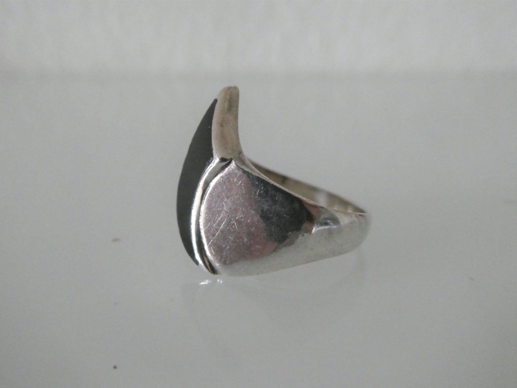 Anelli: Silberring mit Onyx 925 Gr. 51 (16.2mm) – Nuovo (secondo la descrizione) da Gattikon venduto da kaandooh 2