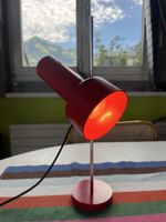 1970 Tischlampe Desk Lamp Schreibtischlampe Spot rot