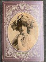 Sarah Bernhardt Plakat auf Karton ca. 52x75cm Vintage