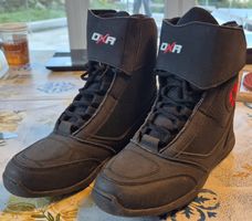 Bottes de moto DXR noires, taille 38, utilisées 2x