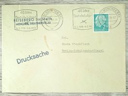 TR05 Enveloppe + Timbre Allemagne 1959