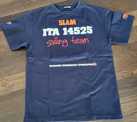 Segelshirt Slam L blau