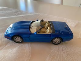 Corvette Modellauto Cabriolet blau