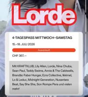 2 Gurten-Festival 4-Tages-Pässe zum Originalpreis
