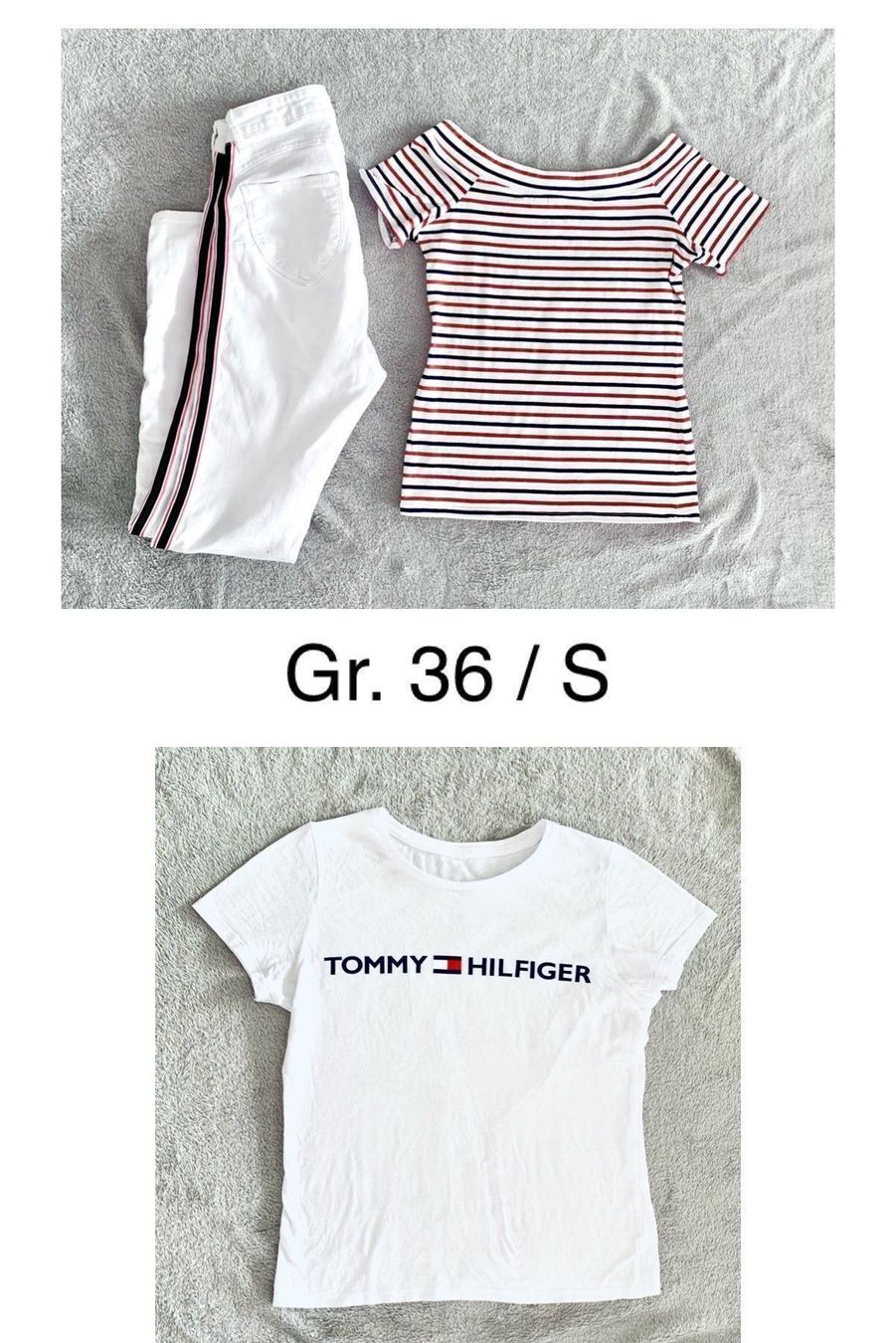 Lots de vêtements: Paket Gr. 36 / S weiss rot dunkelblau – D'occasion à Emmenbrücke par little.treasures