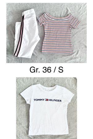 Paket Gr. 36 / S weiss rot dunkelblau
