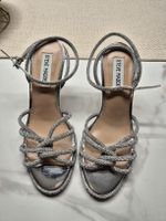 Sandalen Steve Madden silber mit Strass guter Zustand