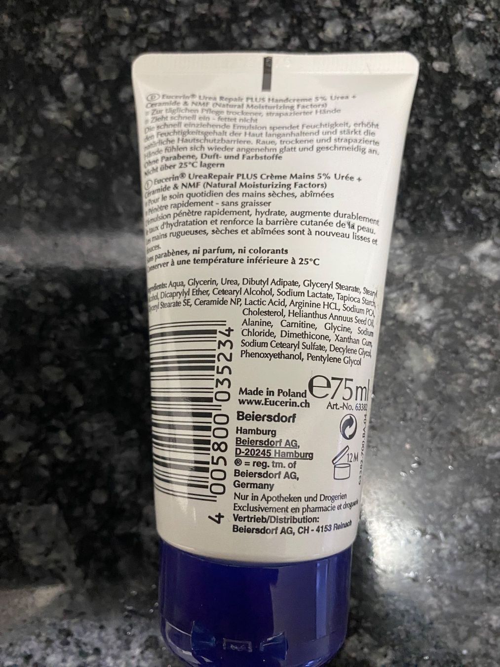Feuchtigkeitspflege: Eucerin Urea Repair Plus Handcreme (75ml) – Neu und originalverpackt aus Spreitenbach von Brockiland-Flohmarkt 2