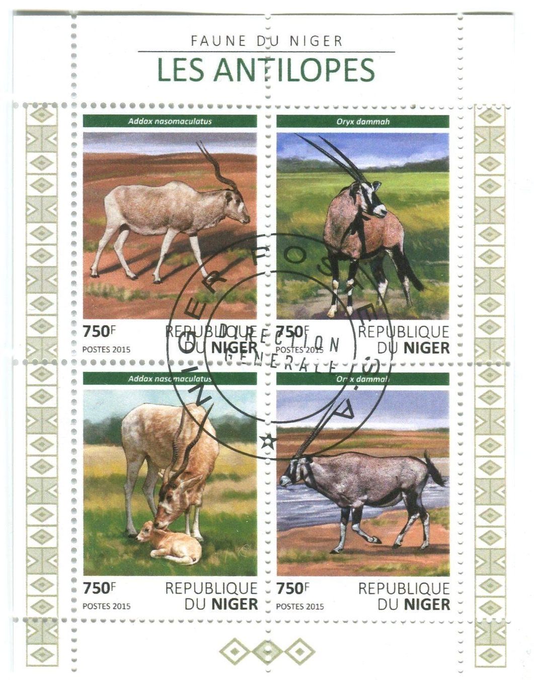 Alle Briefmarken: Block "Antilopen". Niger. – Neu und originalverpackt aus Basel von Butsch5