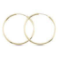 Ohrringe Creole 925 Silber gold Klassiker filigran 30mm