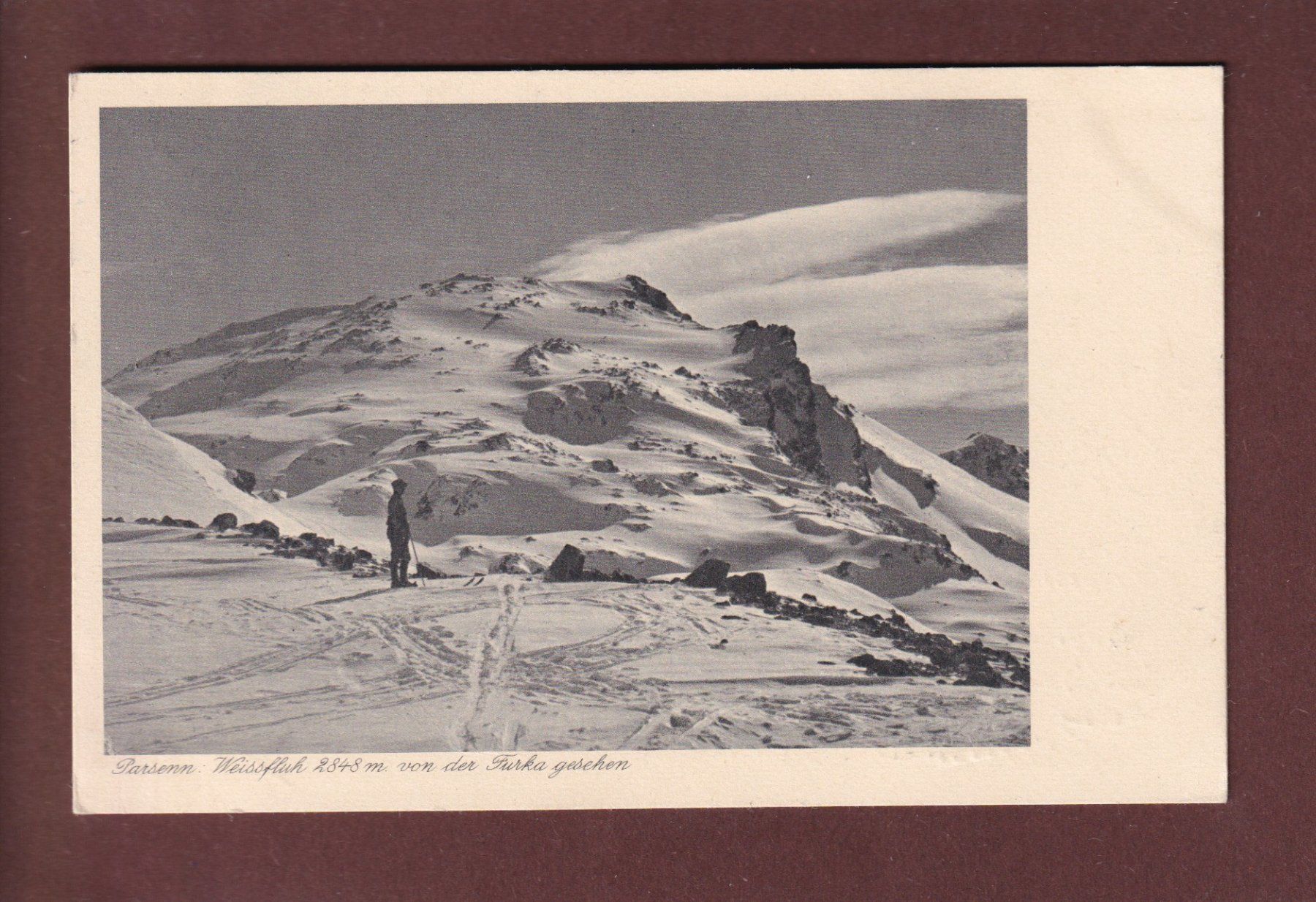 Cartoline postali: Davos - PARSENN - WEISSFLUH - 1917 – Usato da Pully venduto da nicecards