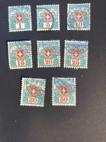 Schweiz 1910 Nachporto Marken gestempelt