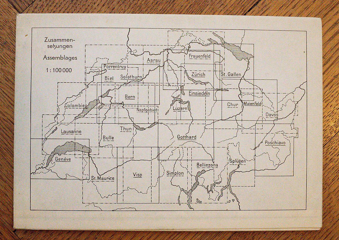 Cartine & Atlanti: Topographische Karte, Gotthard 1947 – Usato da Bern venduto da Maccalvin 3