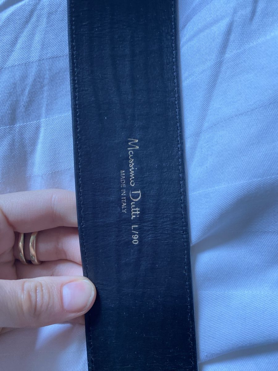 Massimo Dutti Cinture: Massimo Dutti Ledergürtel Kroko-Optik – Usato da Zürich venduto da cas_x6pw 1