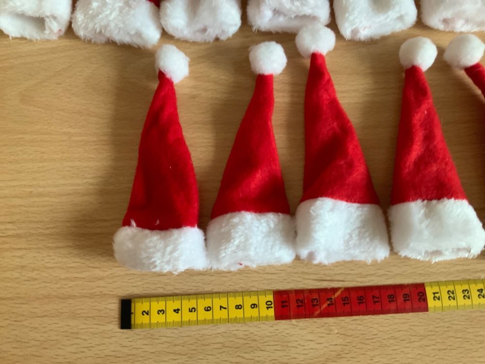 17 Weihnachtsmützen aus Filz zum Basteln und dekorieren Kaufen auf