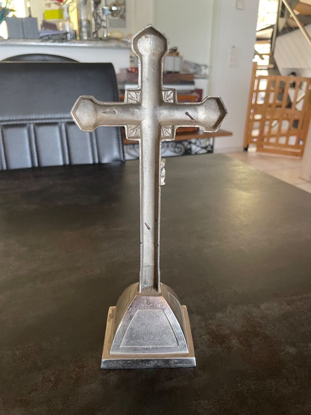 Figuren: Ancien Crucifix en Métal – Gebraucht aus Vallamand von Bricbracbroc82 5