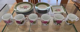 Hutschenreuther 18-teiliges Tee-/Kaffeegeschirrset "Rosier"