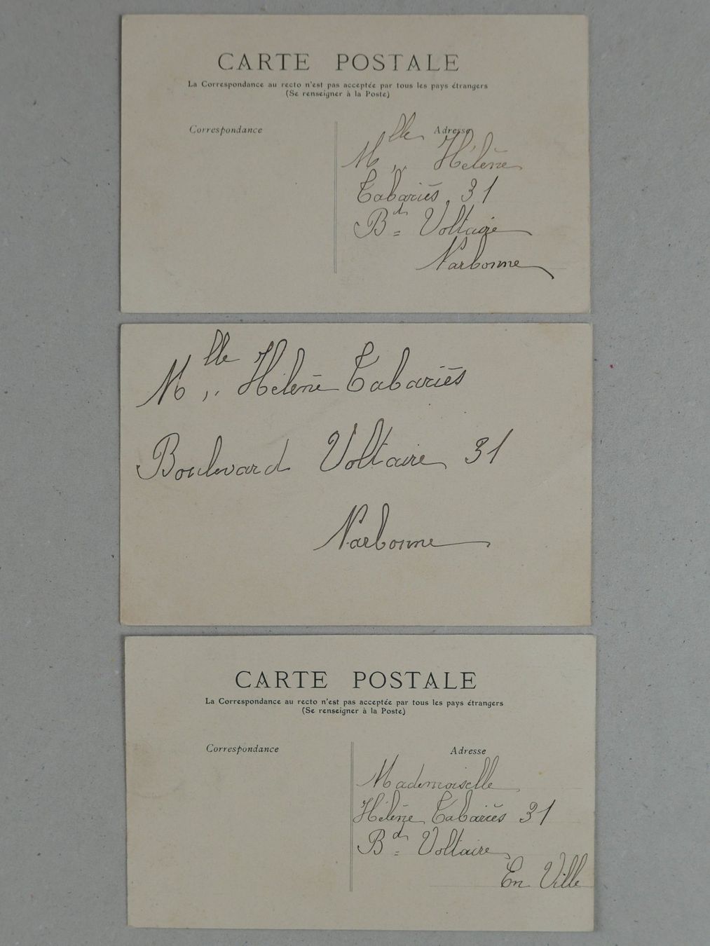 Cartoline postali: 3ER SET ANTIKE ANSICHTSKARTEN GALANTERIE 1905 – Usato da Balgach venduto da Zwischenraum 1