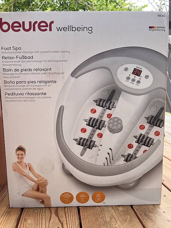 Beurer Dispositivi per massaggi: Fussbad Beurer Wellbeeing – Usato da Wädenswil venduto da Eveline034