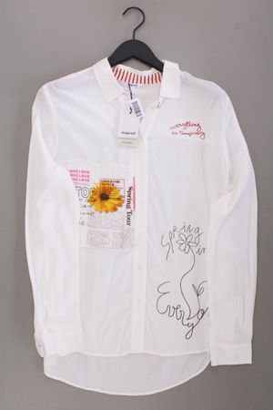 Desigual Langarmbluse Gr. L weiß