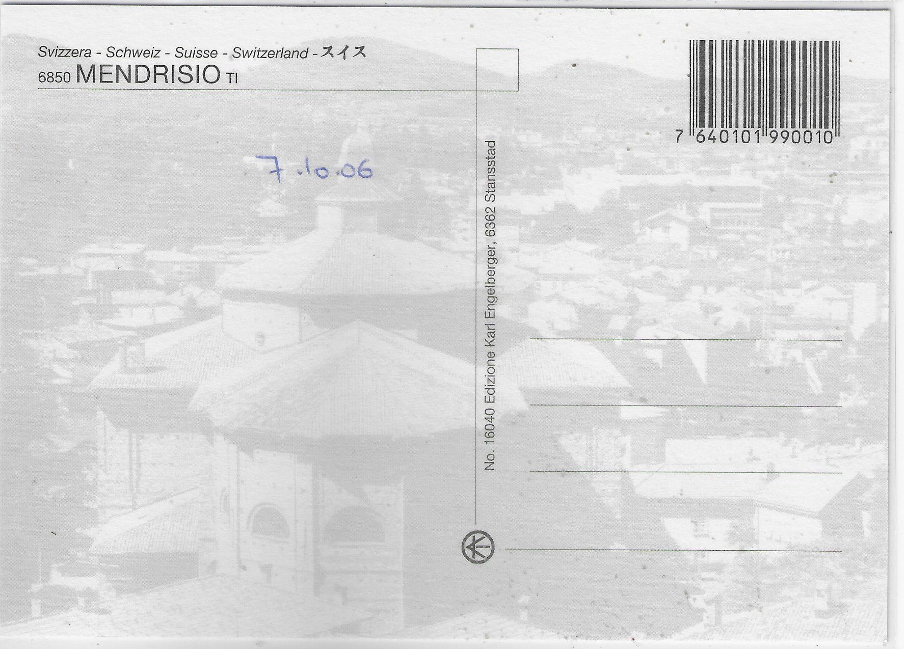 Cartes postales: Mendrisio - Vue generale – D'occasion à Ettingen par Kartenplanet 1