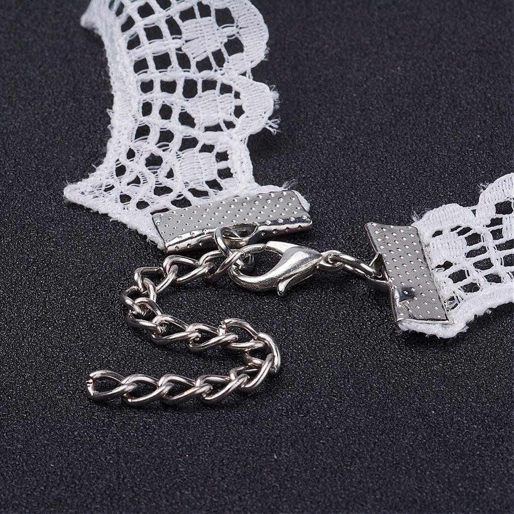 Ketten: Kette gotisch choker weiss 29cm – Neu (gemäss Beschreibung) aus Alpnachstad von perlengaby 2
