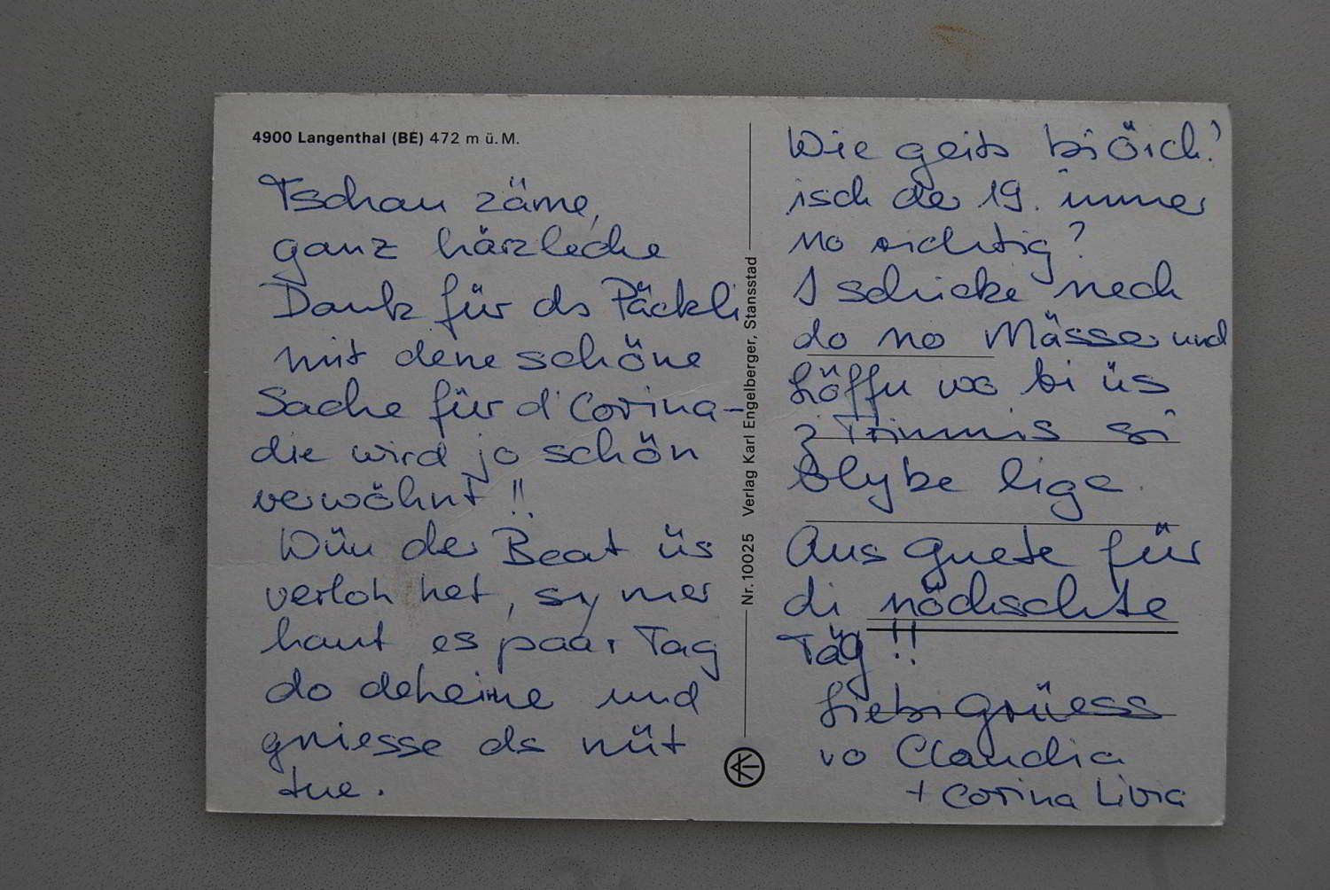 Cartoline postali: AK Langenthal – Usato da Rüfenacht BE venduto da Toro06 1