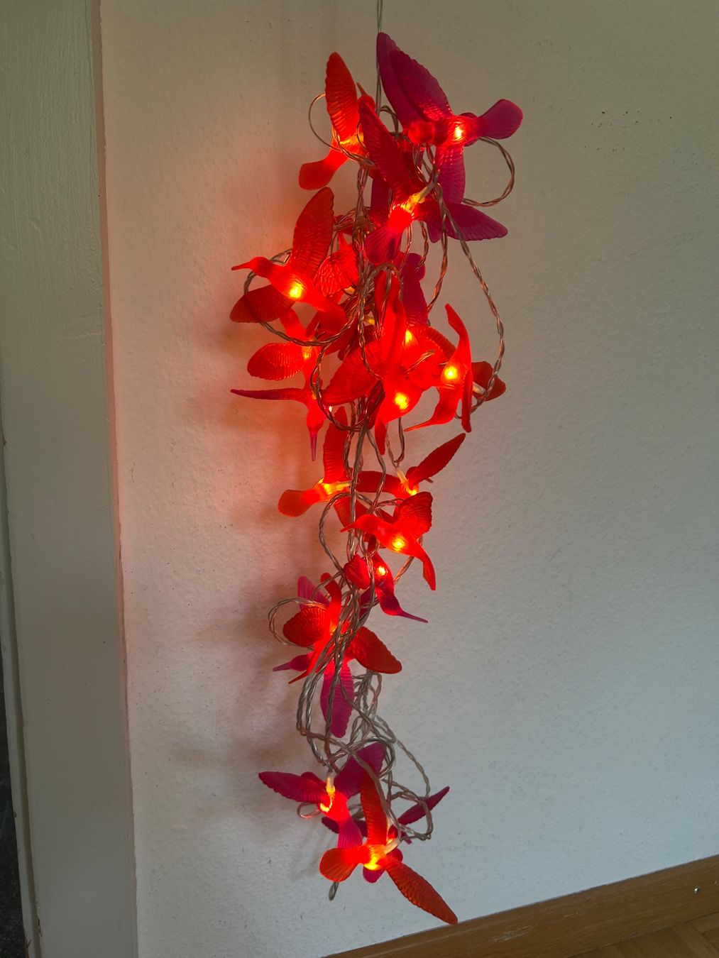 Lichterketten & Leisten: Lichterkette Kolibri rot – Gebraucht aus bern von frauschenk