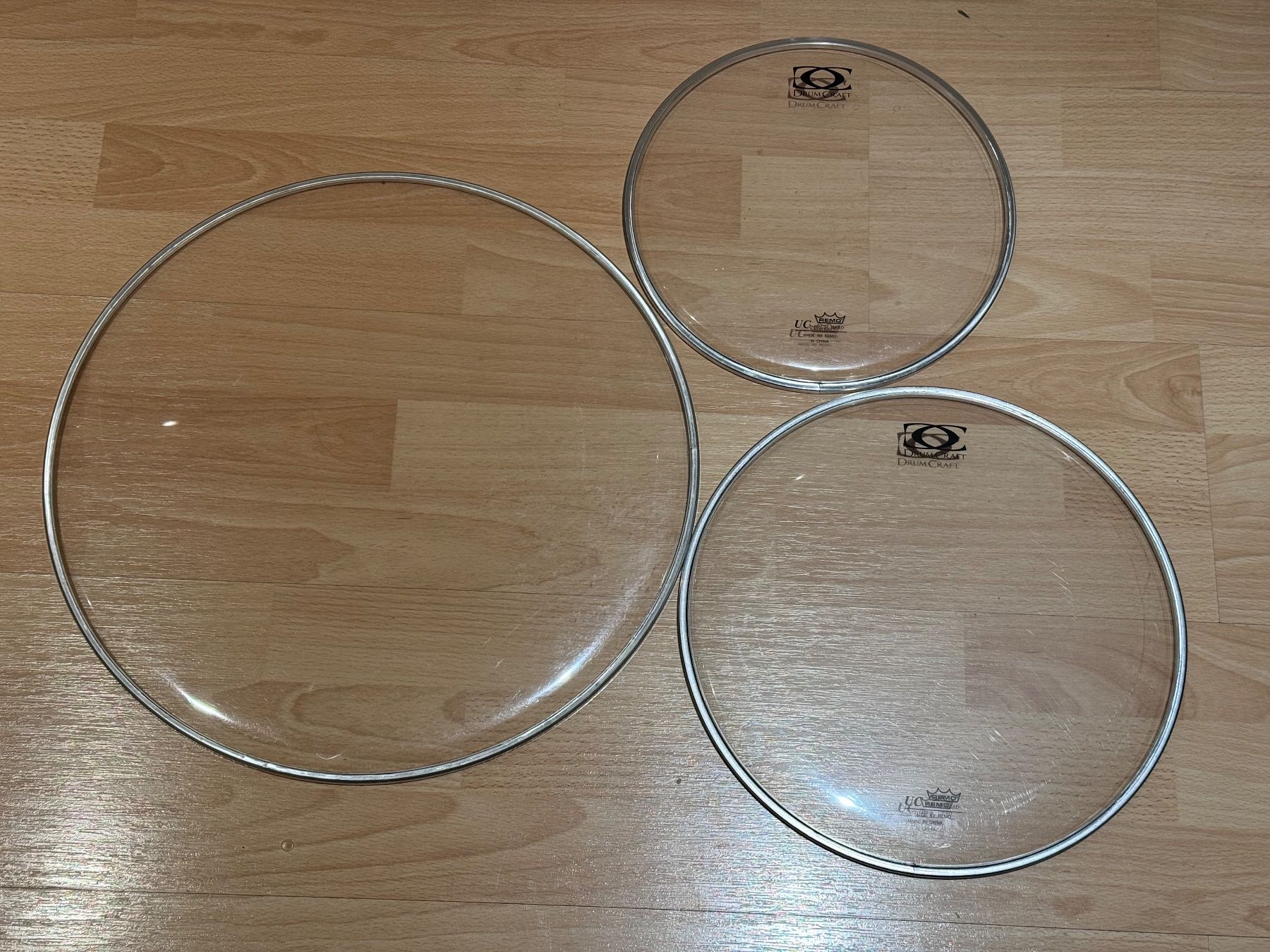 Musikinstrumente: Pack 11  10-12-16 Tom Head Pack clear Remo drums - Studio – Gebraucht aus Zürich von colorblindrummer