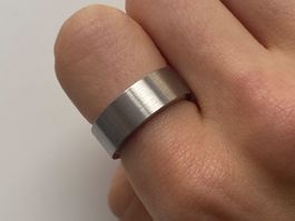 XENOX Edelstahl Silberne Ring