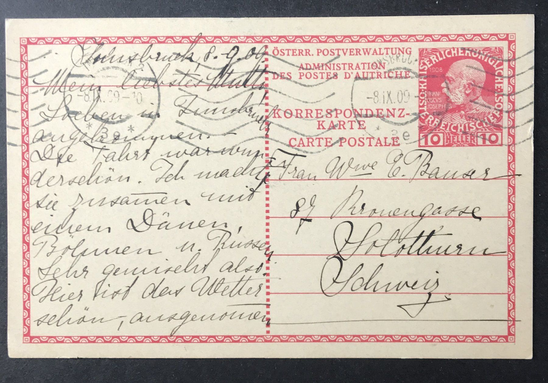 Tutti i francobolli: ANTIKE POSTKARTE – Usato da Ostermundigen venduto da Kari1937