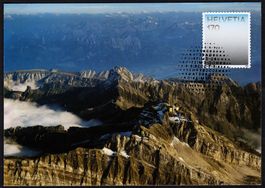 MK Farben der CH - Gipfelgrau, Flugaufnahme Säntis