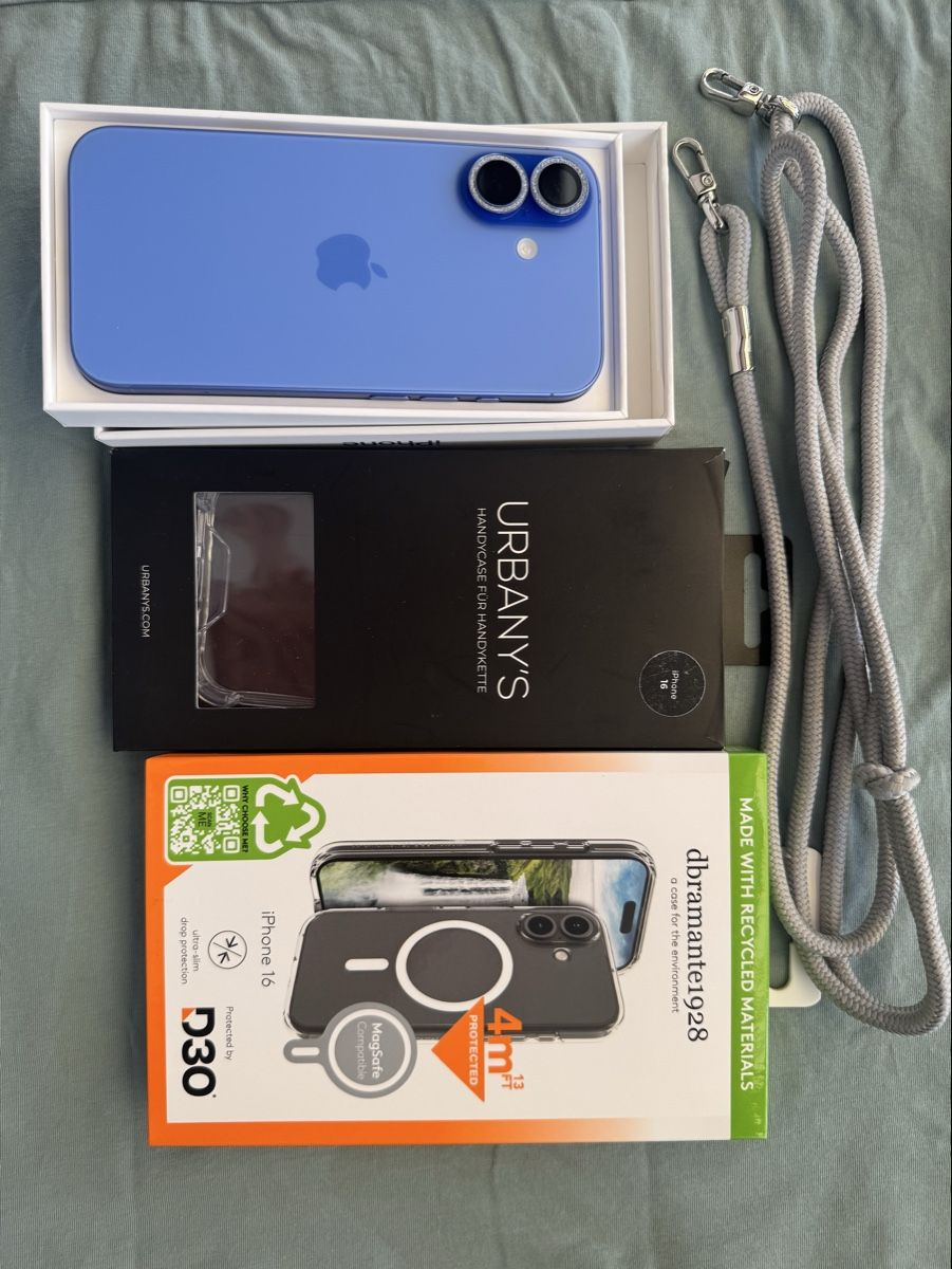 Apple Handys / Smartphones: iPhone 16 128GB Blau + Zubehör – Gebraucht aus Embrach von boodokhan 5
