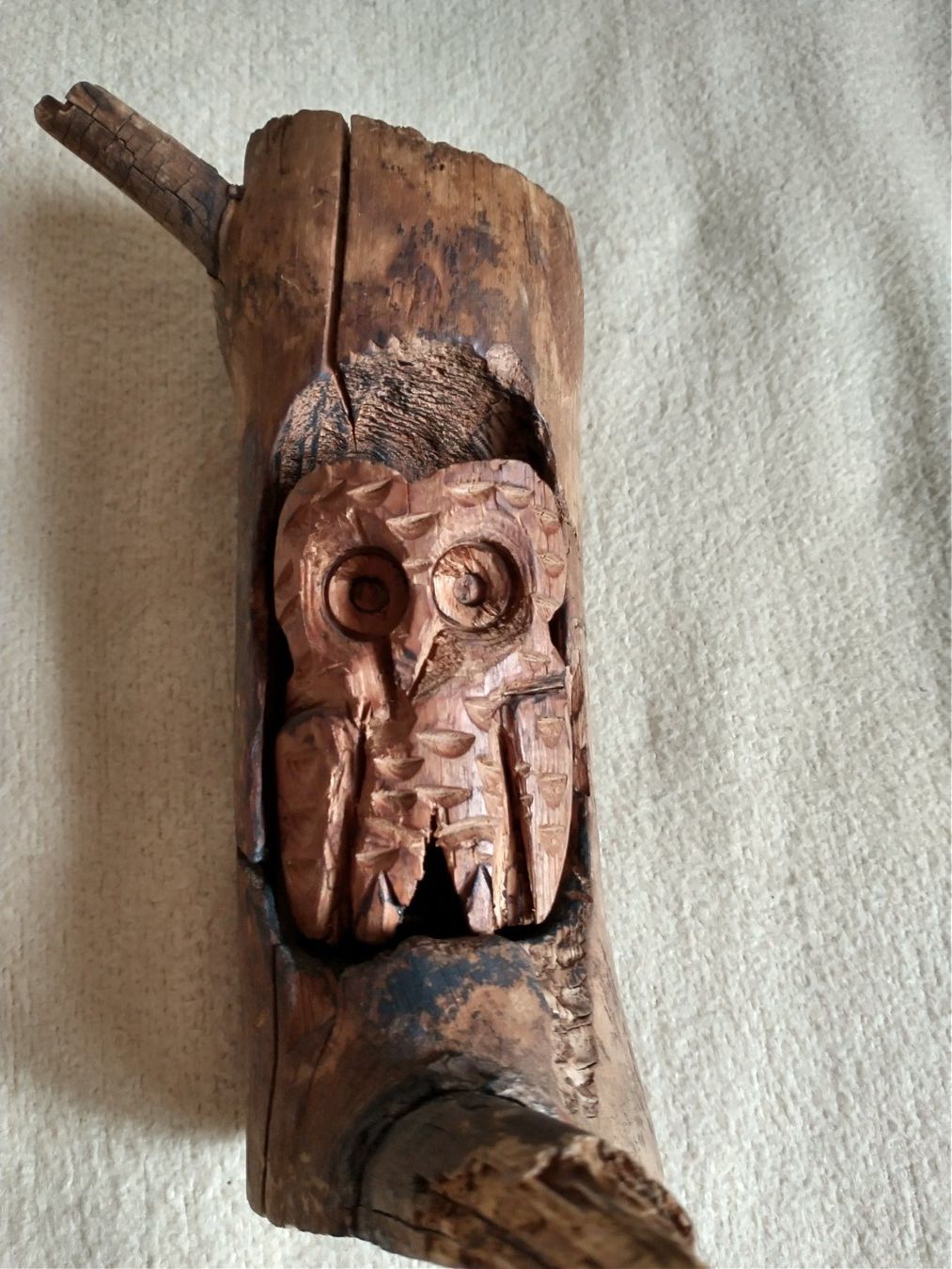 Sculture & Statue: Geschnitzte Eule aus Holz, Handarbeit,  vintage Top! – Usato da Löhningen venduto da Chimae67 4