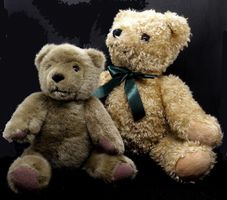 Teddybär Althans Bobby 33 cm / ours peluche 33 cm  + no name