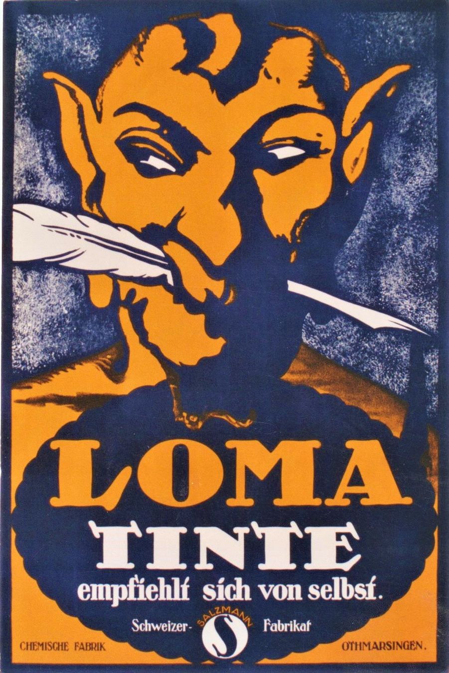 Foto & Immagini: LOMA TINTE MEPHISTO 1914 - Original Plakat – Usato da Blonay venduto da postercollection